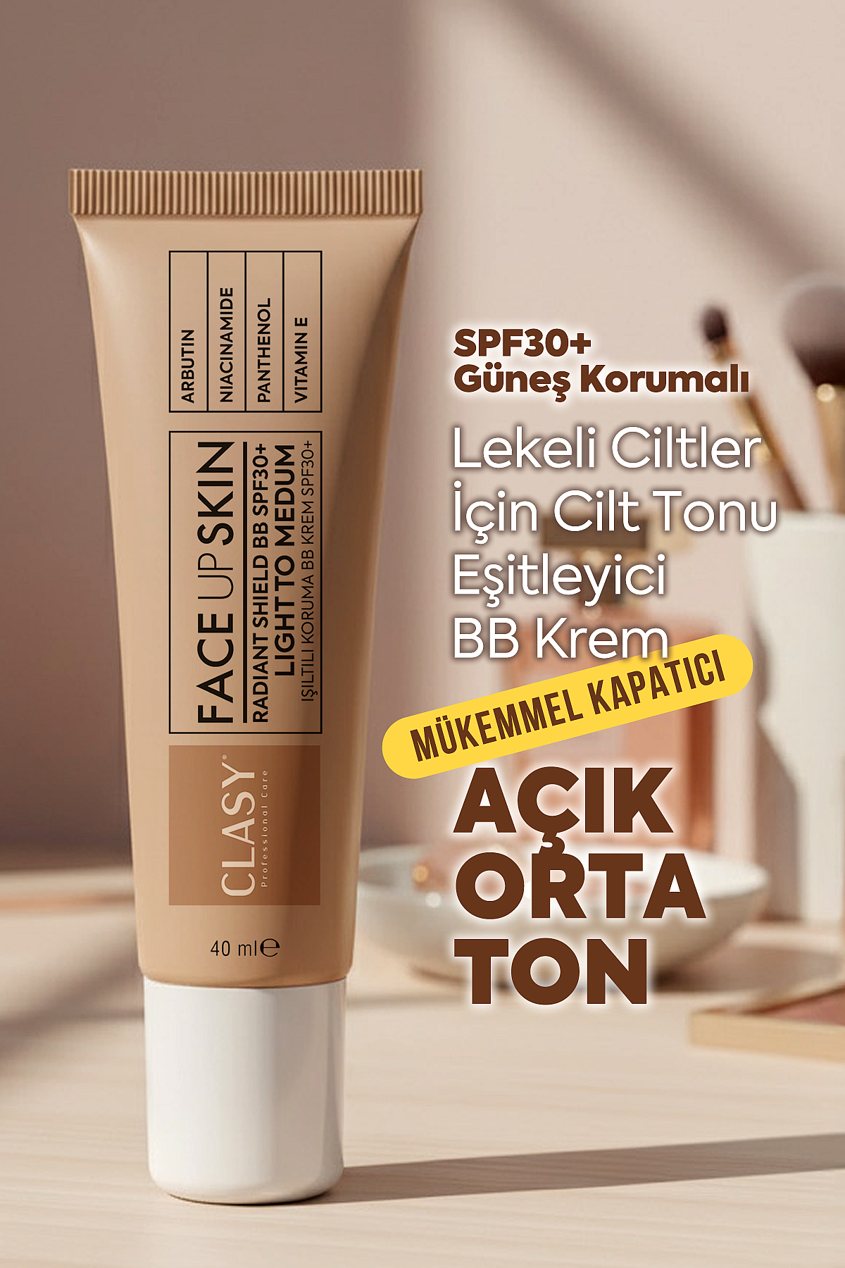 フェイスクリーム Caticlair B.B cream premium spf40pa++ FACEUPSKIN Light to Medium SPF30+ BB Krem – Clasy Care