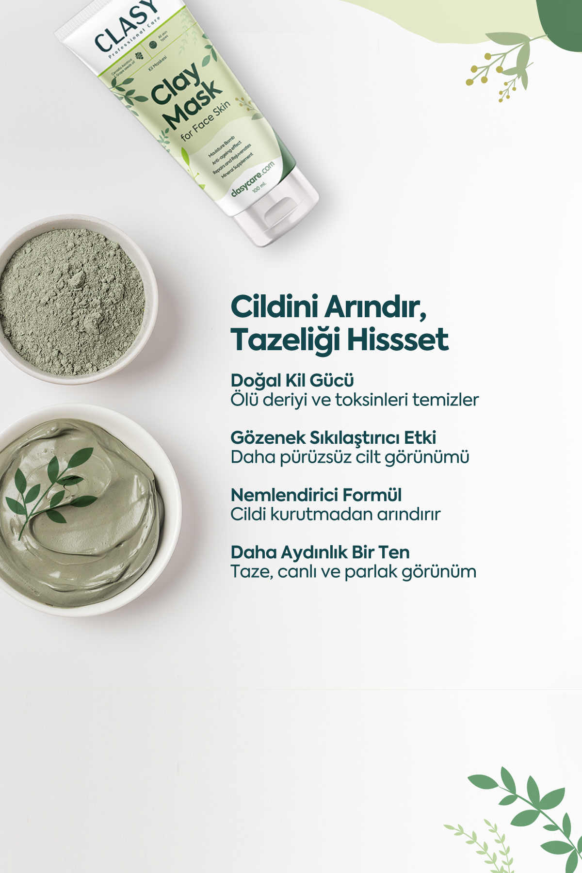 Ölü Deriye Karşı Kil Maskesi - 100 ml