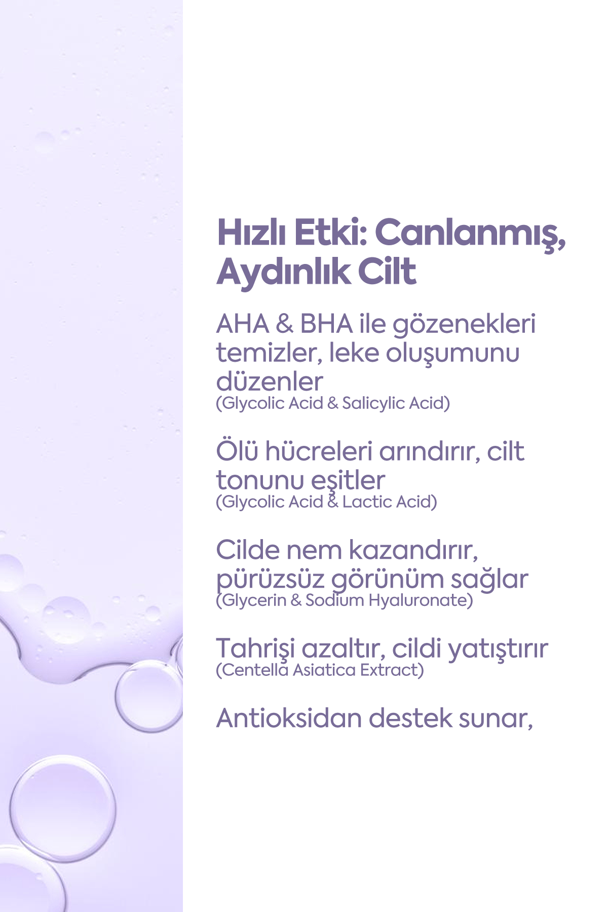 Cilt Tonu Eşitleyici Peeling - Exfoliating AHA-BHA Serum 50 ml
