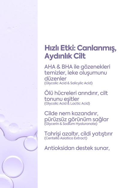 Cilt Tonu Eşitleyici Peeling - Exfoliating AHA-BHA Serum 50 ml