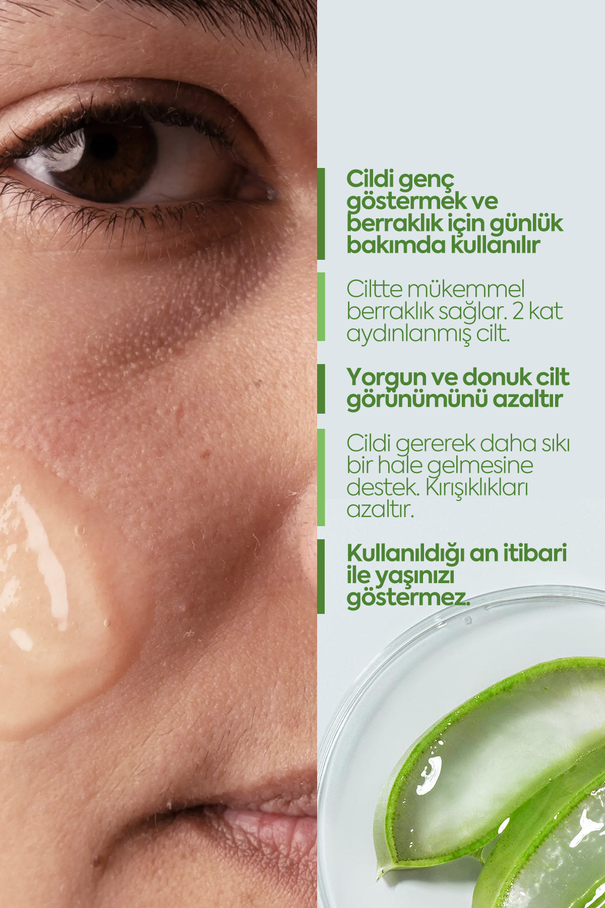 Aloe Vera Gel Mask - Gençleştirici Jel Maske - 20 Şaset