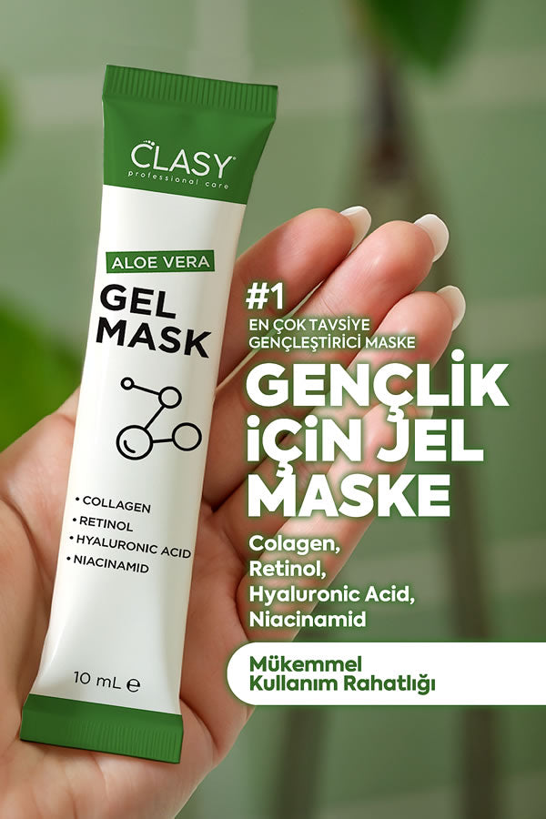 Aloe Vera Gel Mask - Gençleştirici Jel Maske - 20 Şaset