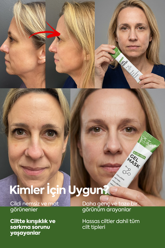 Aloe Vera Gel Mask - Gençleştirici Jel Maske - 20 Şaset