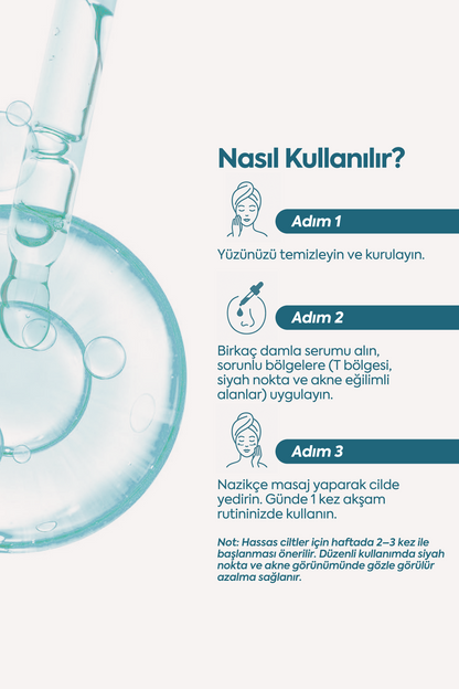 Siyah Nokta ve Akne Düşmanı - Anti Blackhead & Acne Serum 50 ml