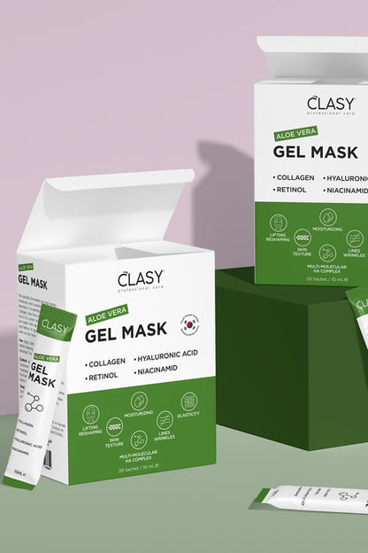Aloe Vera Gel Mask - Gençleştirici Jel Maske - 20 Şaset