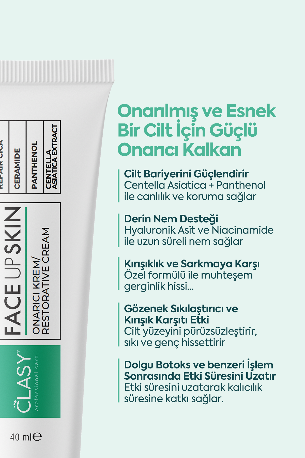 Mükemmel Cilt Onarıcı - FACEUPSKIN® Restorative Cream 40 ml