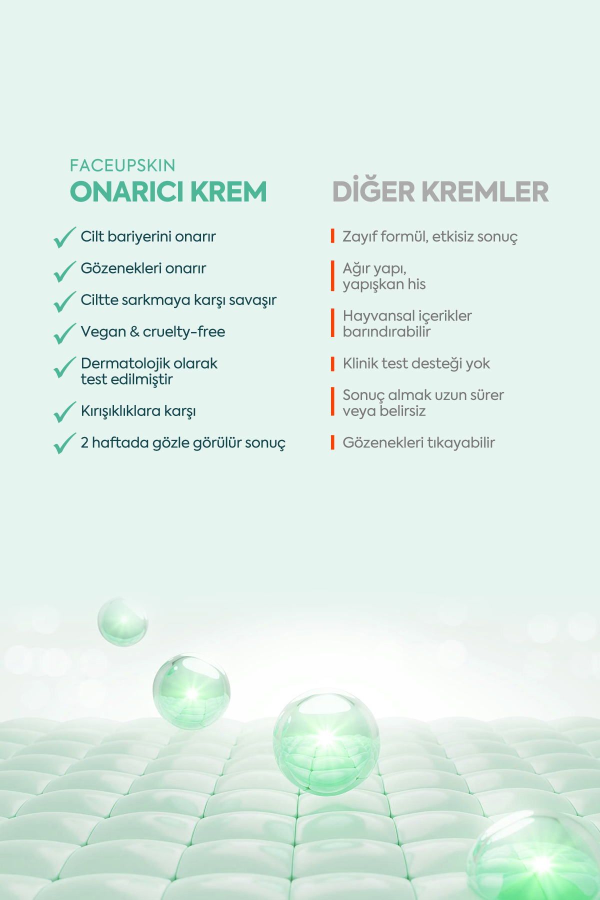 Mükemmel Cilt Onarıcı - FACEUPSKIN® Restorative Cream 40 ml